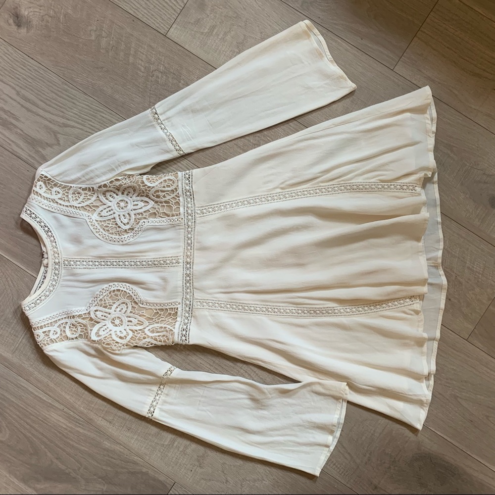 Forever 21 BoHo dress white